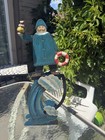 Lighthouse Man On The Waves Balance Pendulum Metal Folk Art Toy C.19th Century. — photo 1