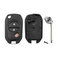 KeylessAutoParts 2x Flip Remote Key Fob – GQ43VT20T 4D67 Dot Chip – Fits Toyota Tacoma 2005-2010 & More – Aftermarket