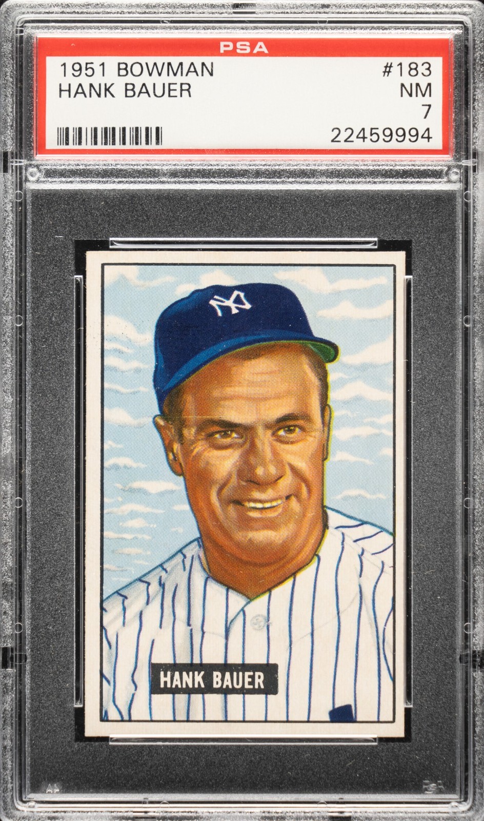 1951 Bowman Hank Bauer #183 PSA 7