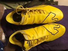PUMA Men's Low Top Lace Up Athletic Sneakers Yellow/Black Style Code 303926 03