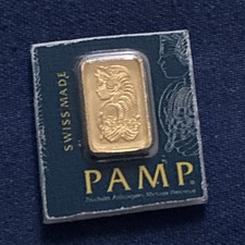 1 Gram PAMP Suisse 9999 Fine Gold Lady Fortuna Prosperity Bar Sealed Assay 4540.80 per troy oz