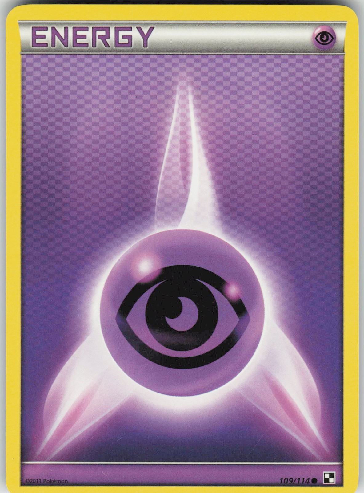 Pokemon Psychic Energy 109/114 Black and White Common NM