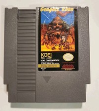 Genghis Khan Nintendo NES . TESTED . CLEAN AND SHINY game 
