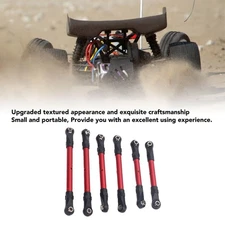 6pcs RC Car Steering Tie Rod Aluminum Alloy Spare Part Long Short RC Tie Rods