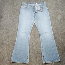 Vintage Abercrombie & Fitch Jeans Mens 33x32 Bootcut Made USA Distressed 90s