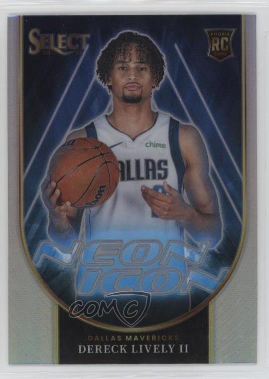 2023 Panini Select Neon Icons Silver Prizm Dereck Lively II #16 Rookie RC 1ec2