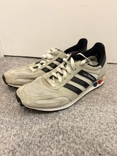 ADIDAS LA TRAINER ORIGINALS BY9322 WHITE BLACK MENS TRAINERS UK 8 EU 42 US 8.5