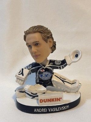 ANDREI VASILEVSKIY SYRACUSE CRUNCH HOCKEY GOALIE MINI BOBBLEHEAD 3.5  X 3 