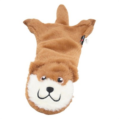 Plüschtier für Hunde 60 cm, JACK AND VANILLA Brauner Otter mit Sound, waschbar