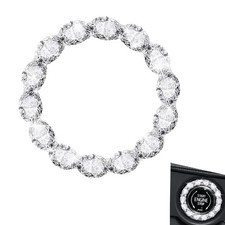 Car Bling Push Start Button Cover, Shiny Crystal Rhinestones Engine Start But...