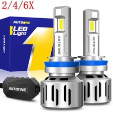 2/4/6X H11 H8 LED Headlight Bulb Conversion Kit Low Beam White Super Bright