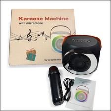 Portable Karaoke Machine with Microphone LED Lights USB Charging K13