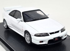Ebbro 1/43 Nissan Skyline GT-R R33 V Spec 1995 White Diecast Scale Model Car