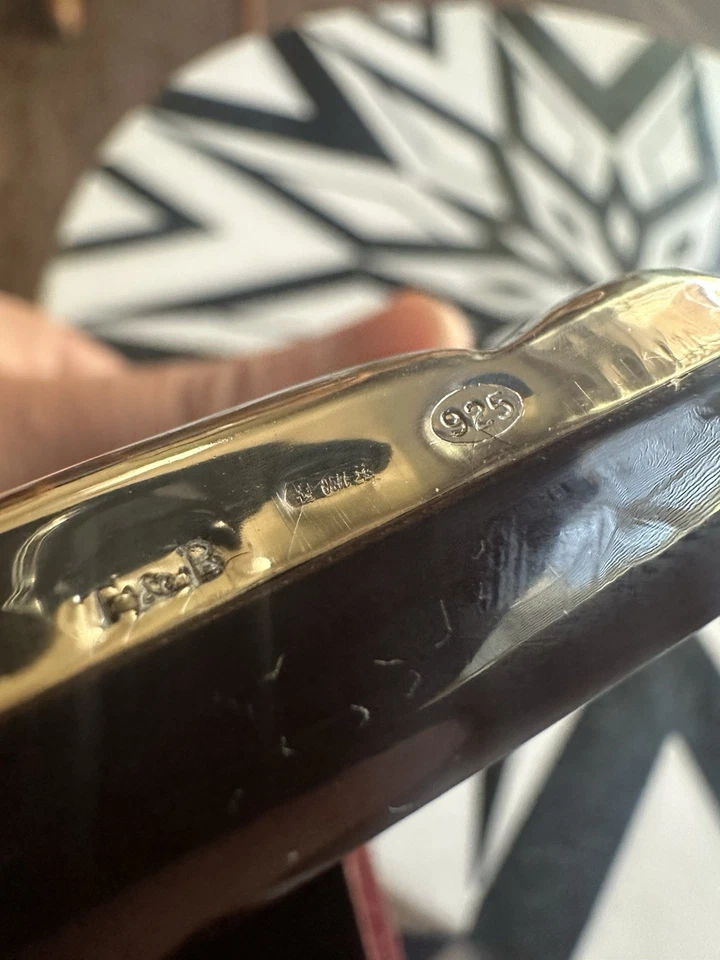 Marco de fotos italiano de plata de ley para bebé en forma de elefante Foto 3 de 4