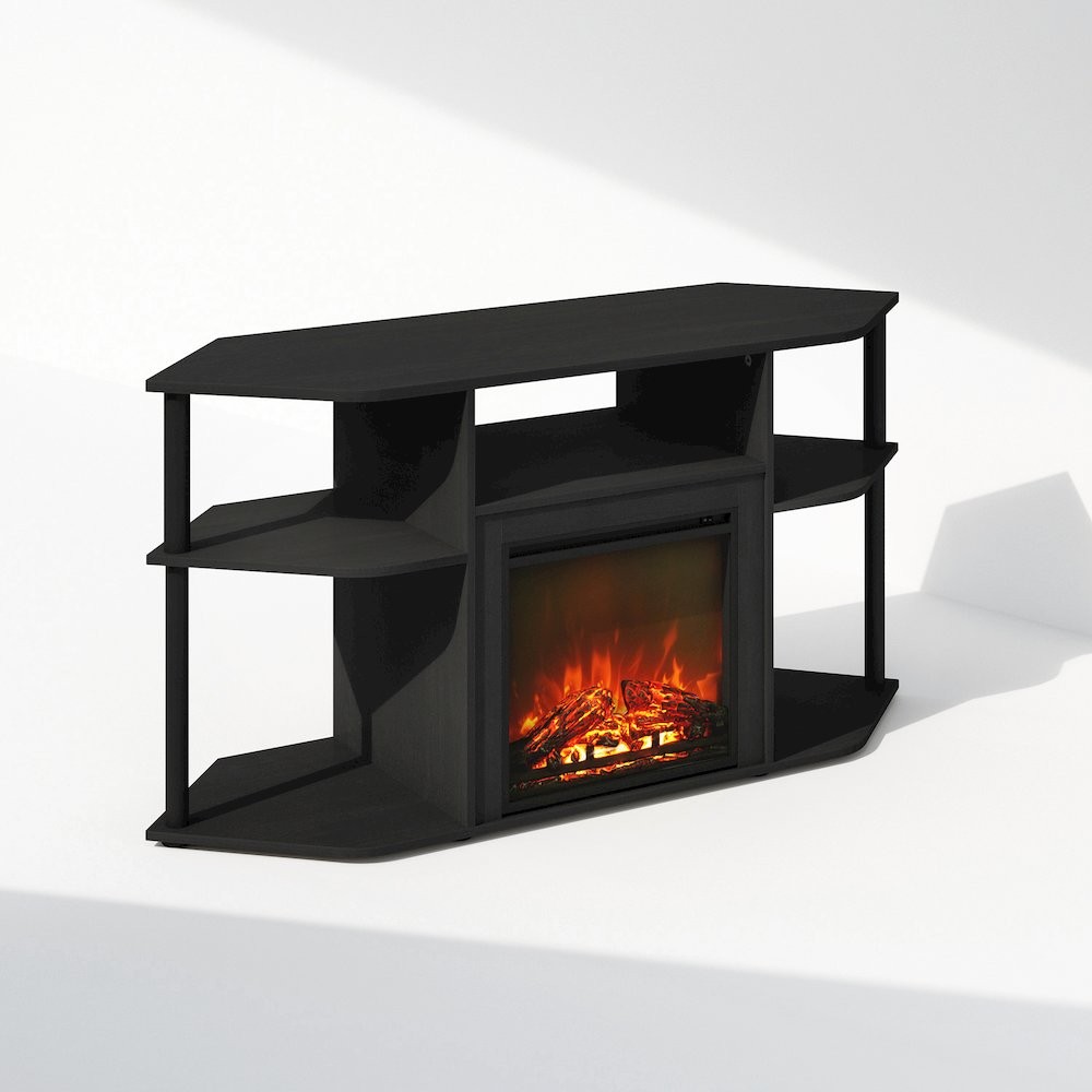Decorative Electric Fireplace Corner TV Stand, Entertainment