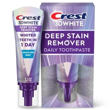 Crest 3D White Deep Stain Remover Daily Toothpaste - Dazzling Mint