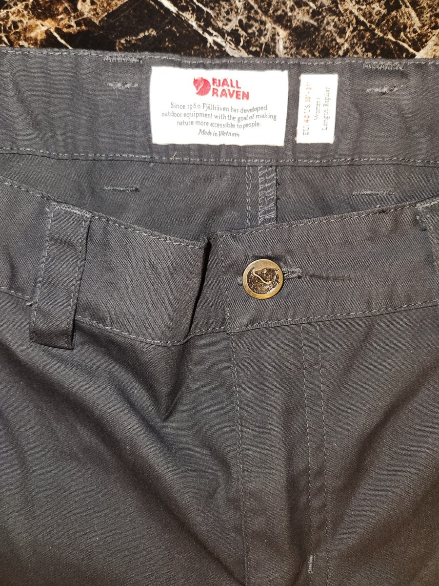 Fjallraven Vidda Pro Women's Trousers Size 30-31, Dark Grey And Black View 5