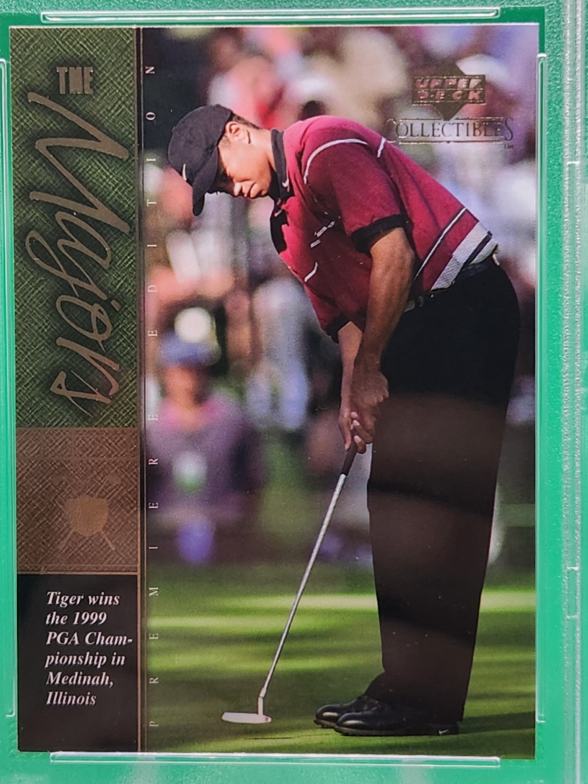 TIGER WOODS PSA 9 2001 UPPER DECK GOLF #TWC18 ROOKIE WOODS COLLECTION RC  view 4