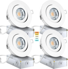 4 Inch Led Recessed Lights Gimbal 4 Pack,5 Cct,Dimmable