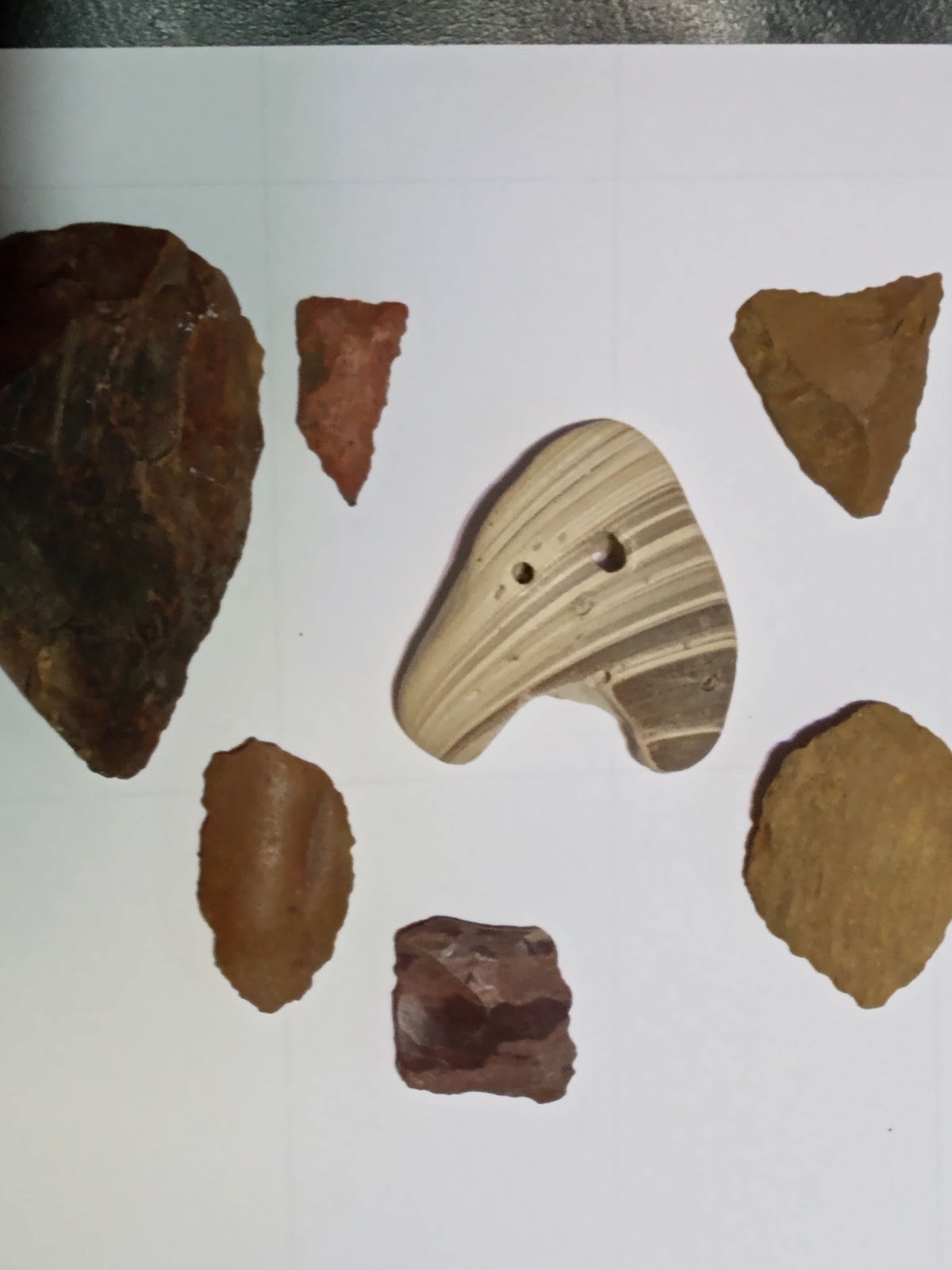 Native American Gorget Pendant Shell Beautiful Un… - image 1