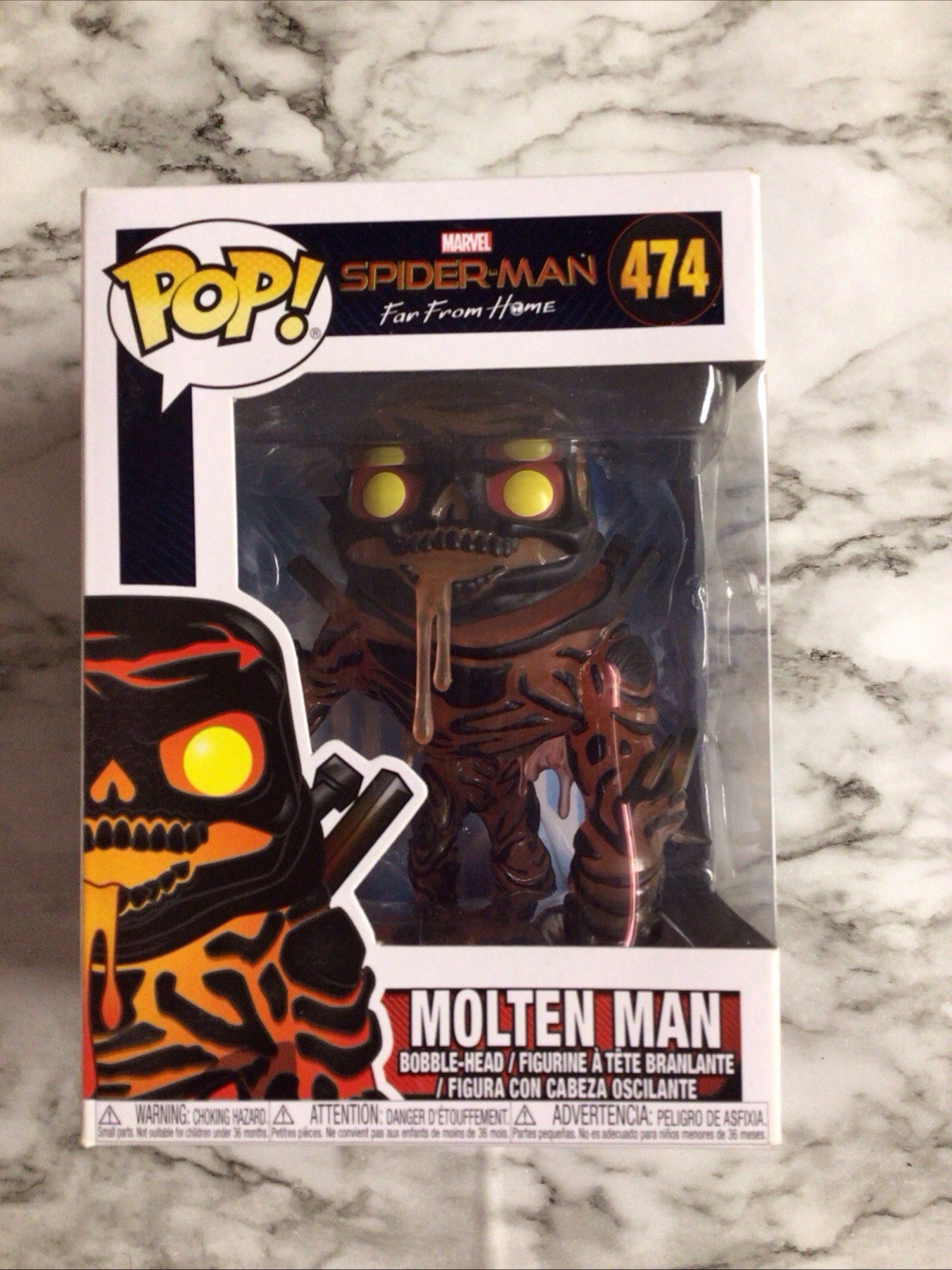 Funko Pop! Marvel SPIDER-MAN Far From Home #474 MOLTEN MAN. 