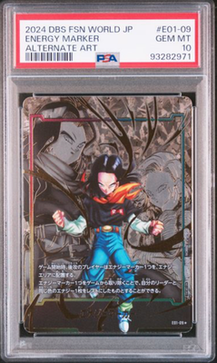 PSA 10 Dragon Ball Super Fusion World Gold Energy Marker Alt Art