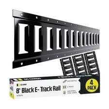 E-Track Tie Down Rail Kit 8' 4-Pack, 2000lb, for Garage/Van/Trailer