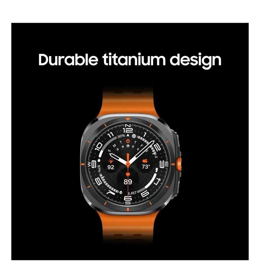 Reloj inteligente Samsung Galaxy Watch Ultra 47 mm LTE - Gris titanio con correa naranja Foto 3 de 4