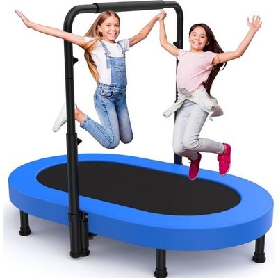 40''/56'' Foldable Mini Trampoline Fitness Indoor workout, Rebounder with Handle