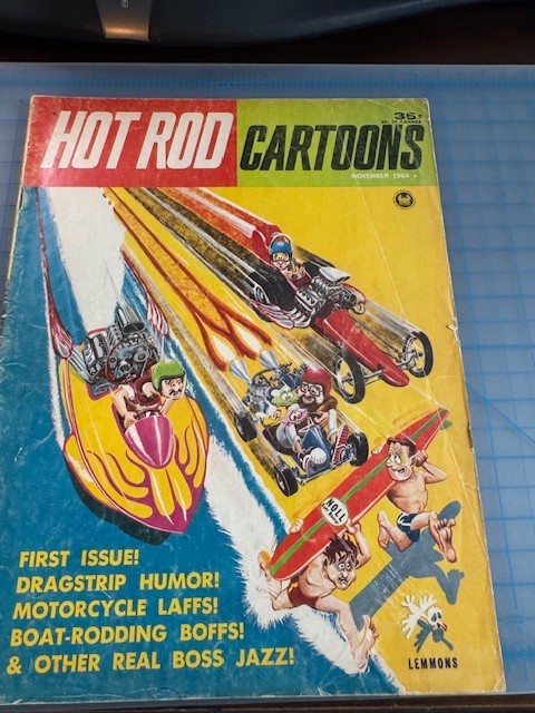 CB-008 HOT ROD CARTOONS, First Issue, November 1964, Classic Automotive Humor