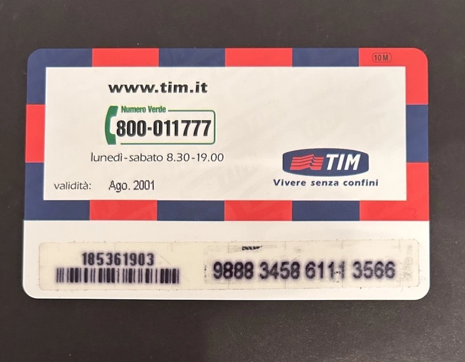 RARA RICARICA TIM  “BETTY BOOP” RICCIONE EUROPA CARD SHOW. Scad. Ago. 2001 - Imagen 3 de 3