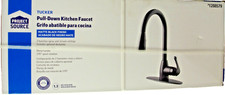 Tucker Black Matte Single Handle Pull-down Kitchen Faucet with Deck Plate 1 or 3