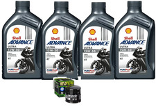 KIT/TAGLIANDO DUCATI 600 620 695 750 900 MONSTER FILTRO OLIO SHELL 15W50 4T