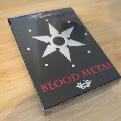 Rare 2012 De vos Blades Blood Metal Playing Cards Deck - USPCC - New & Sealed