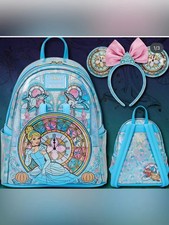 Loungefly Disney Princess Stained Glass Collection: Cinderella Backpack Ears