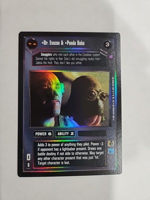 Star Wars CCG Reflections III Dr. Evazan & Ponda Baba Foil Near-mint Unplayed 
