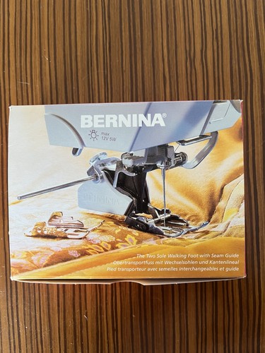 Genuine BERNINA Two Sole Walking Foot With Seam Guide Old Style 0089687000