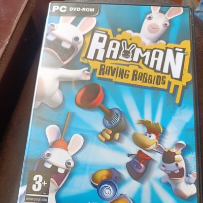 Rayman Raving Rabbids PC Plattform Adventure mit Handbuch - saubere Disc