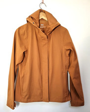 Uniqlo Blocktech Parka Jacket Size S Orange Lightweight Hooded