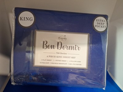 King Sheet Set. Majesty Bon Dormir.  4 Piece