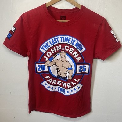 John Cena U Can't See Me WWE Men's Size S Farewell Tour 2025 Red