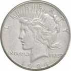 1924-S Peace US Silver Dollar - 90% San Francisco Minted *8526 — photo 1