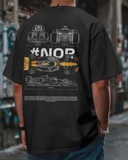 Lando Norris Fan Art T‑Shirt F1 McLaren Racing Graphic Unisex Tee