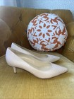 Jimmy Choo Aza Kitten Heel In Nude  Snake-Like Embossed Leather Finish 36 1/2 — photo 4