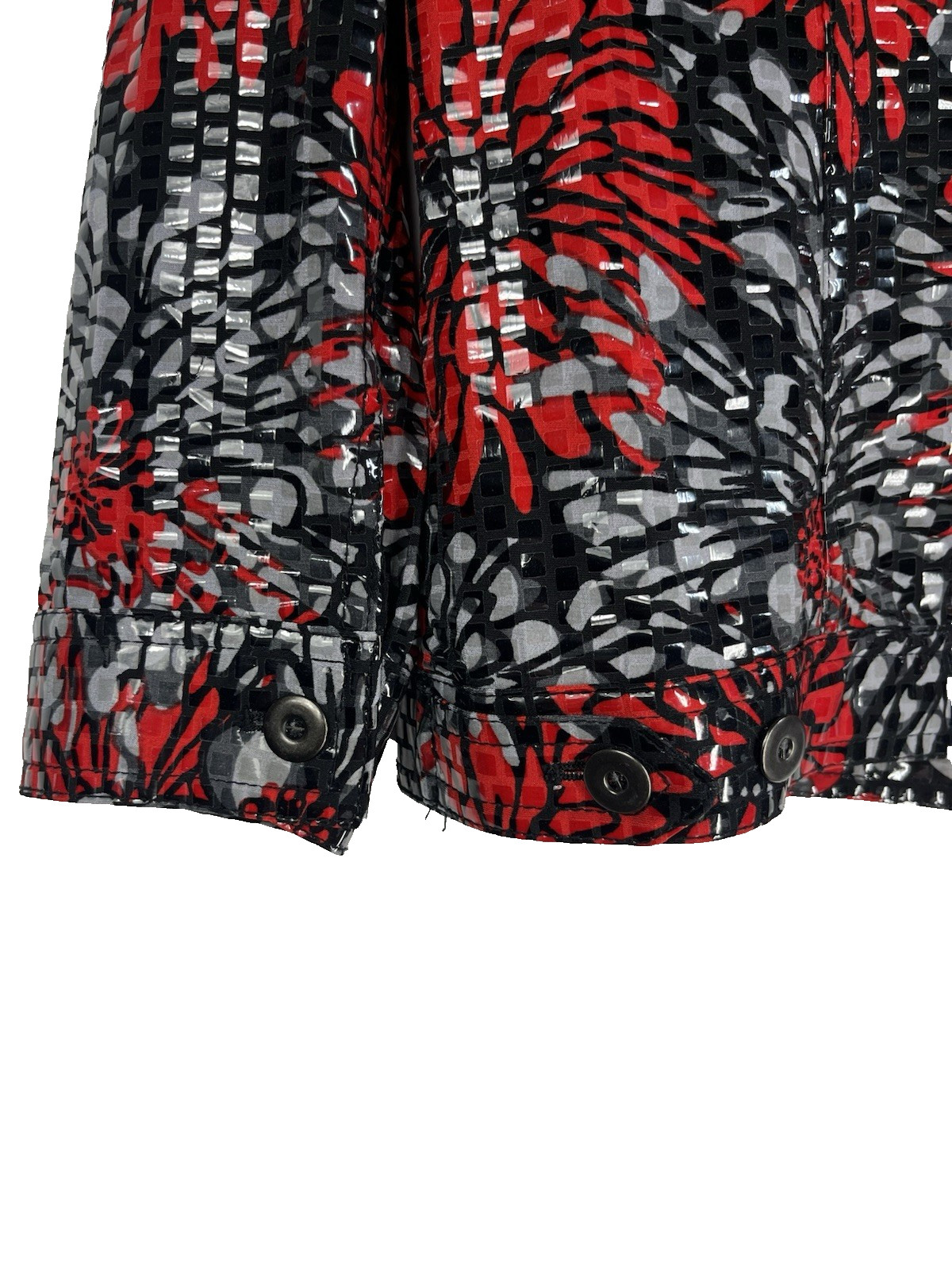 Ruby Rd. Women's Button Front Jacket 14P Black Re… - image 8