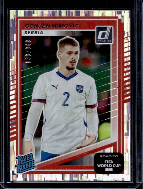 2025-26 Donruss Road to World Cup 26' Ognjen Mimovic Rated Rookie Silver #/349