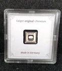 Geiger 1 Gram .999 Silver Bar In Square Assay Security Feature Searialized #7050