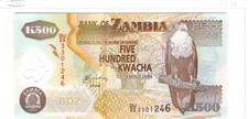 ZAMBIA 500 KWACHA P-43 2011 POLYMER UNC NOTE DU/03 3301246