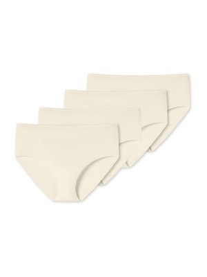 Schiesser Uncover 4er Pack Damen Unterhose Midislip Midistring Hüftslip