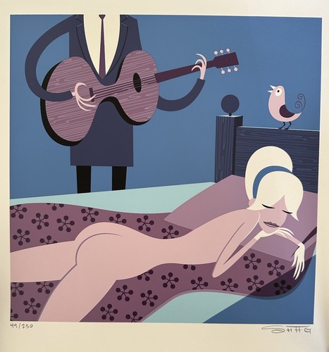 Josh Agle Signed SHAG ODALISQUE Art Limited Edition - 49/250 Very Rare